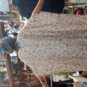 Nordstrom Long SHAWL CAPE WRAP, Beige, Cream, ONE SIZE, NWT